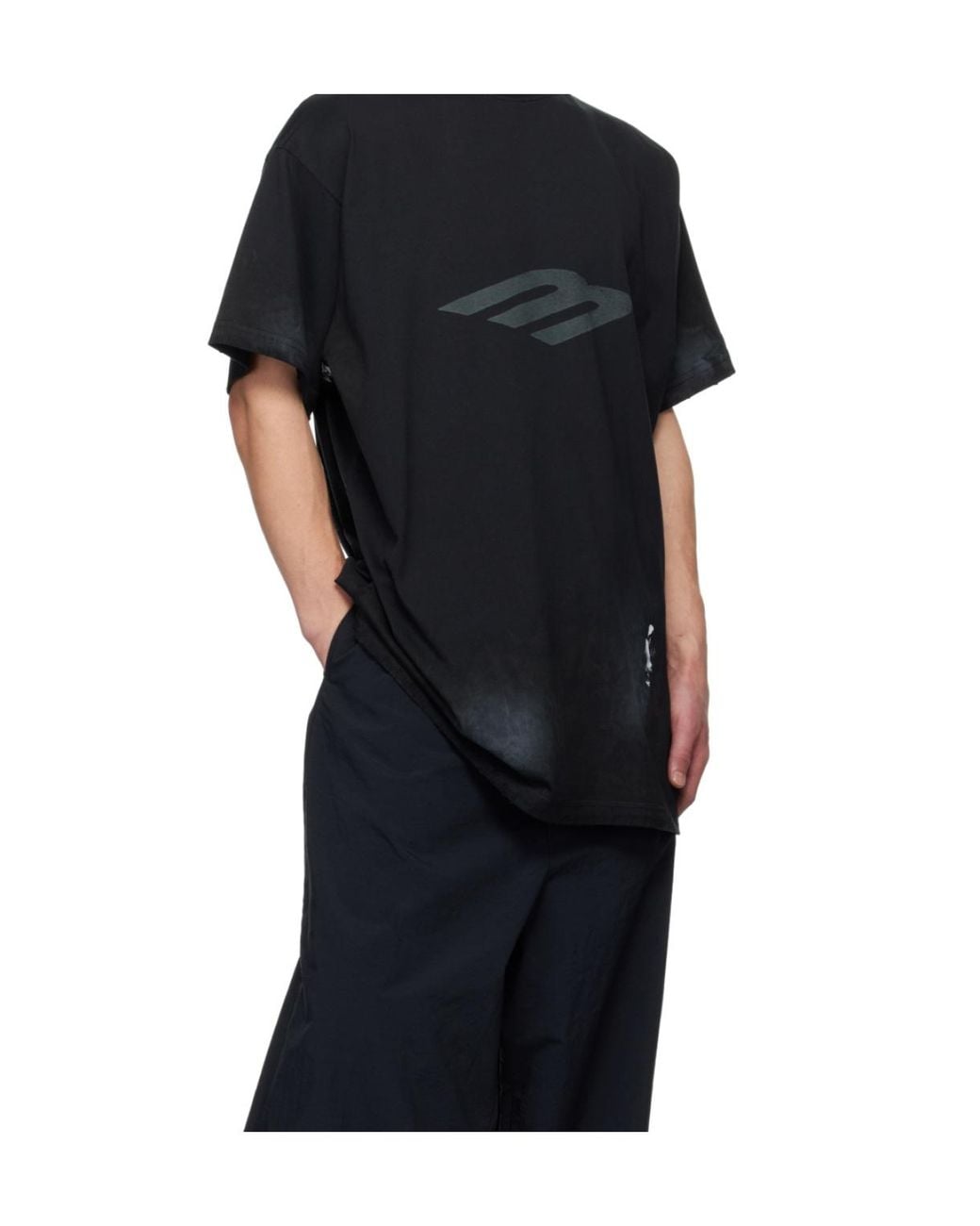 Balenciaga Black 3B Sport Icon Oversized T-Shirt for men