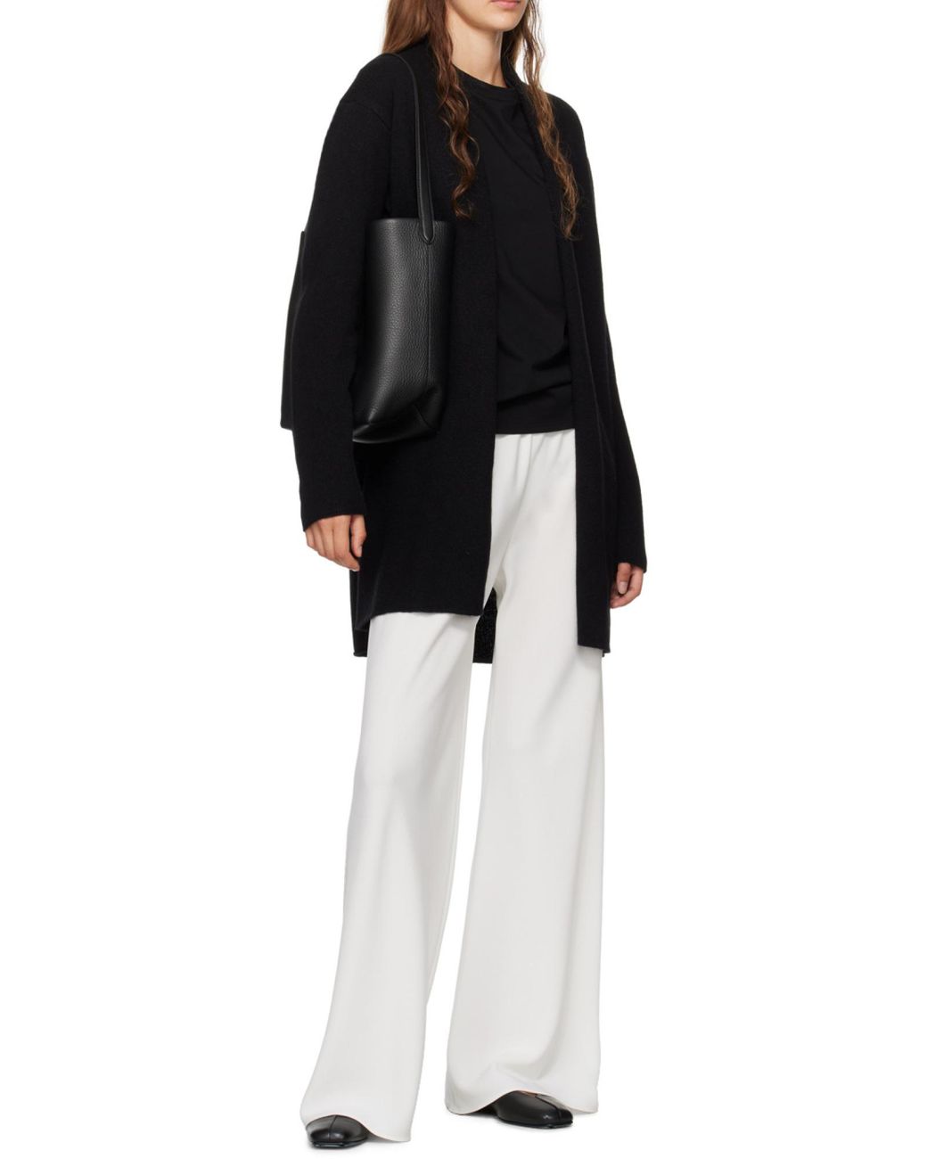 The Row Black Fulham Cashmere Cardigan