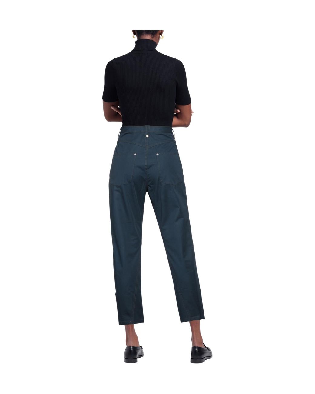 DIESEL Blue Plain Colour Casual Trousers