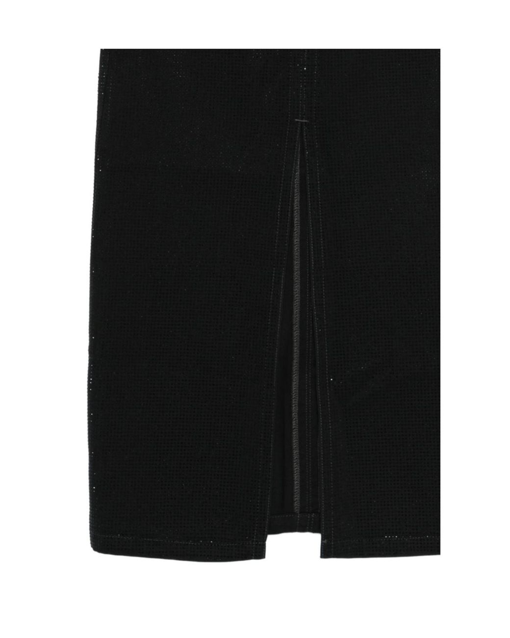 Emporio Armani Black Slit Midi Skirt