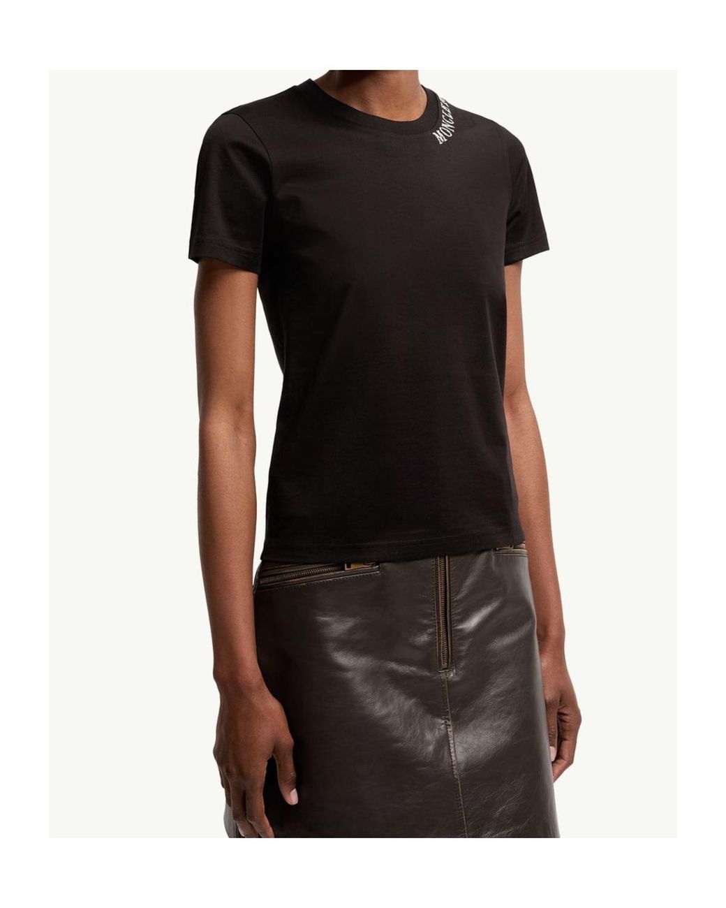 Moncler Black Sketch Logo T-Shirt