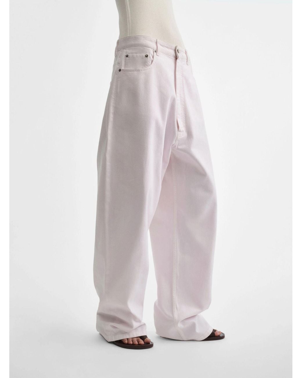 Phoebe Philo White Drop Jeans