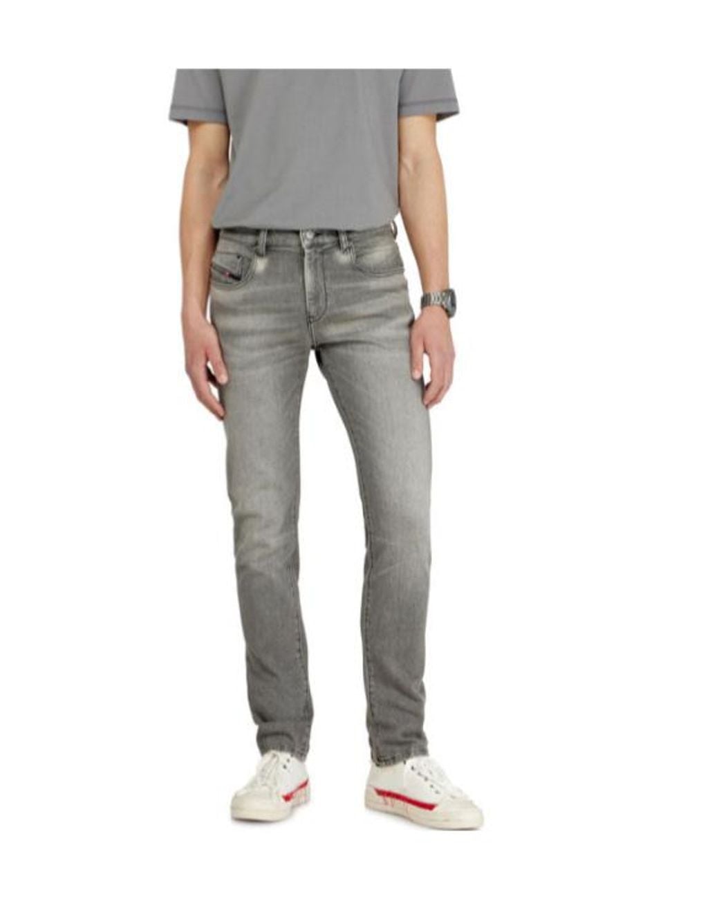 DIESEL Gray 2019 D-Strukt Slim-Fit Jeans for men