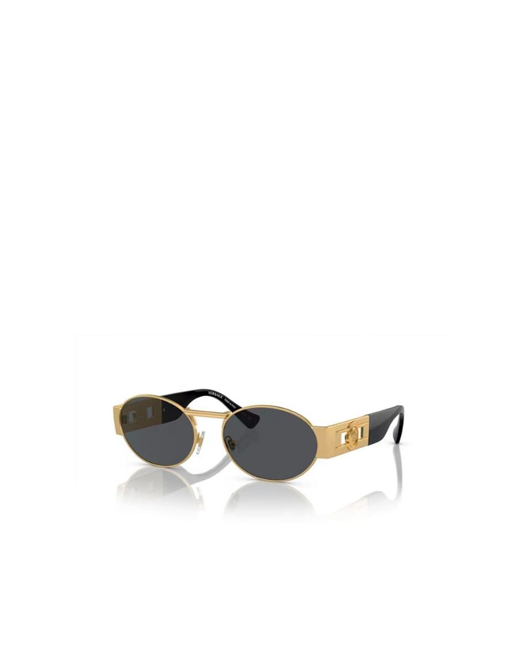 Versace White Eyewear Oval-Frame Sunglasses for men