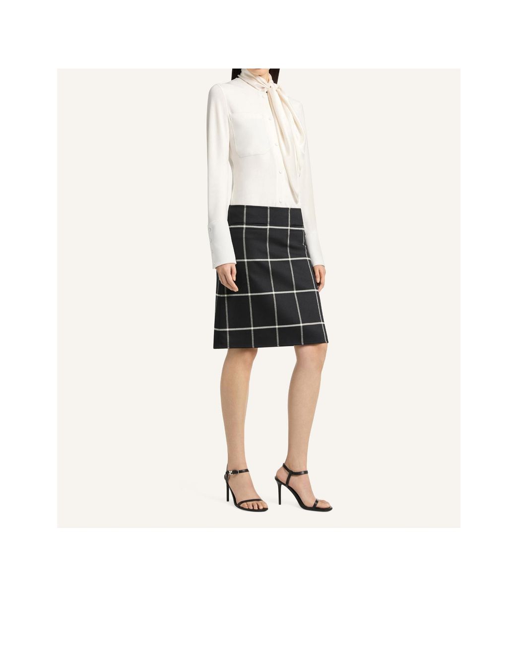 Courreges White Scarf-Collar Shirt