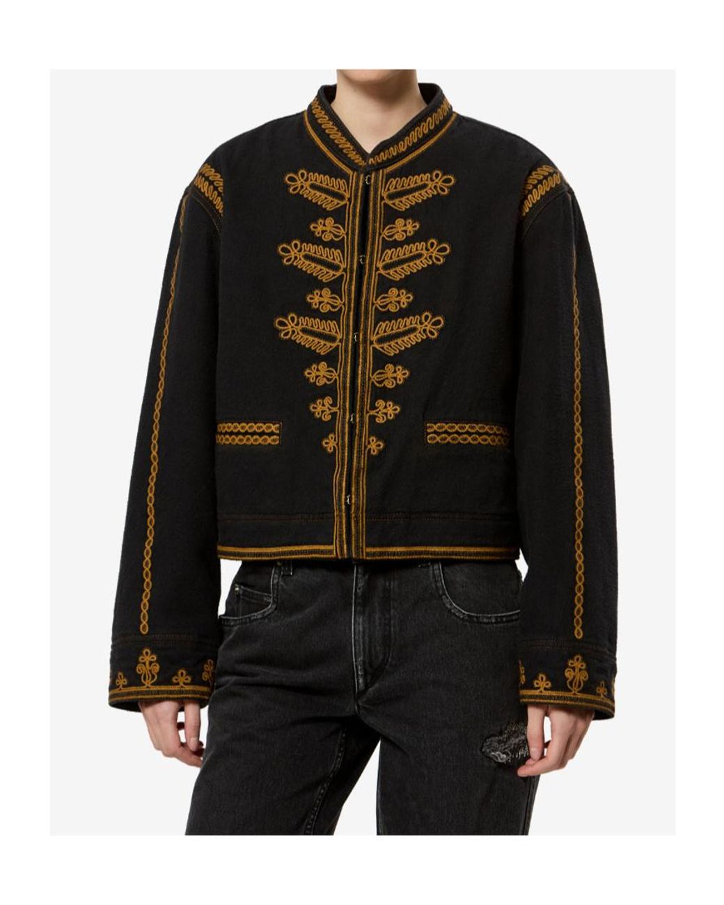 Isabel Marant Black Isabel Marant Étoile Emalia Embroidered Jacket