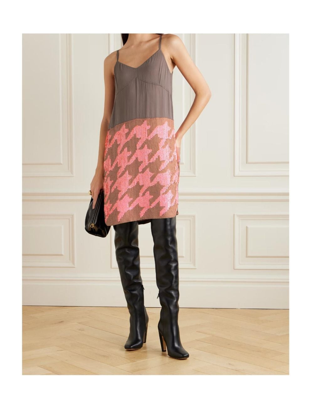 Dries Van Noten Multicolor Sequined Slip Dress