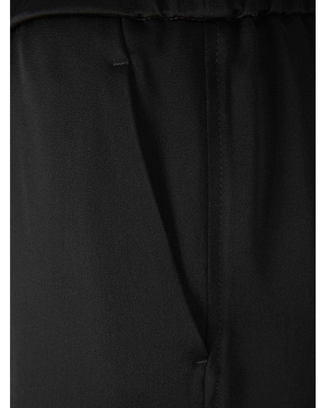 Jil Sander Black High Waist Wide-Leg Trousers