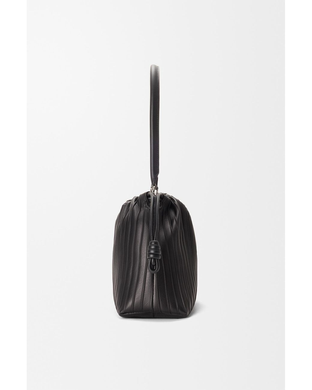 Loewe Black Medium Flamenco Pleats Purse