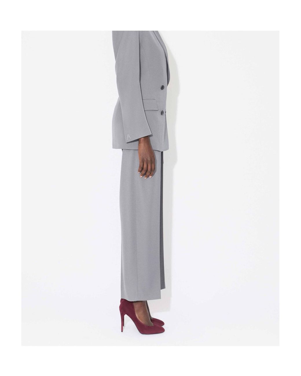 Alaïa Gray Alaïa Gabardine Trousers