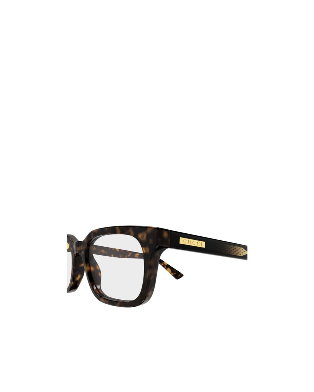 Gucci White Rectangle Eyeglasses for men