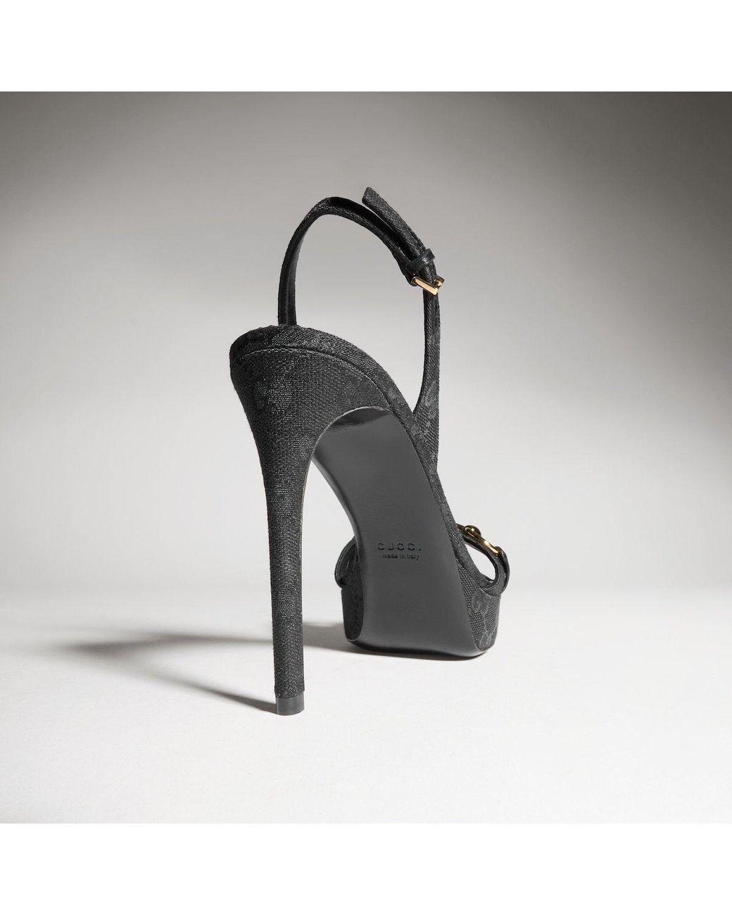 Gucci Black Donna Platform Sandal