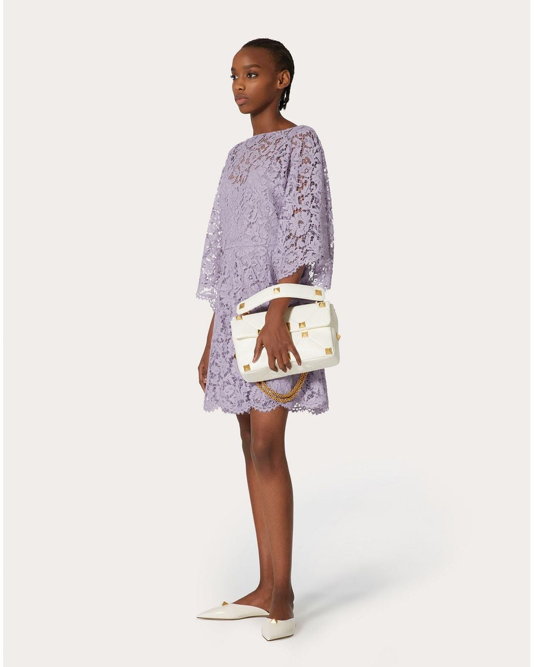 Valentino Purple Lace Dress