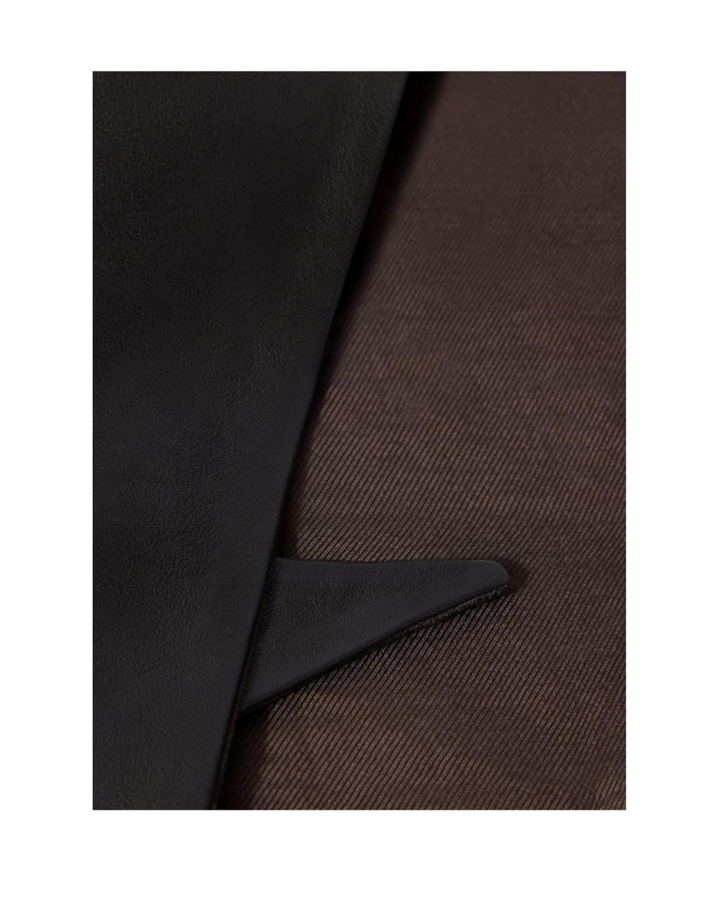 Lemaire Black Leather Triangle Scarf