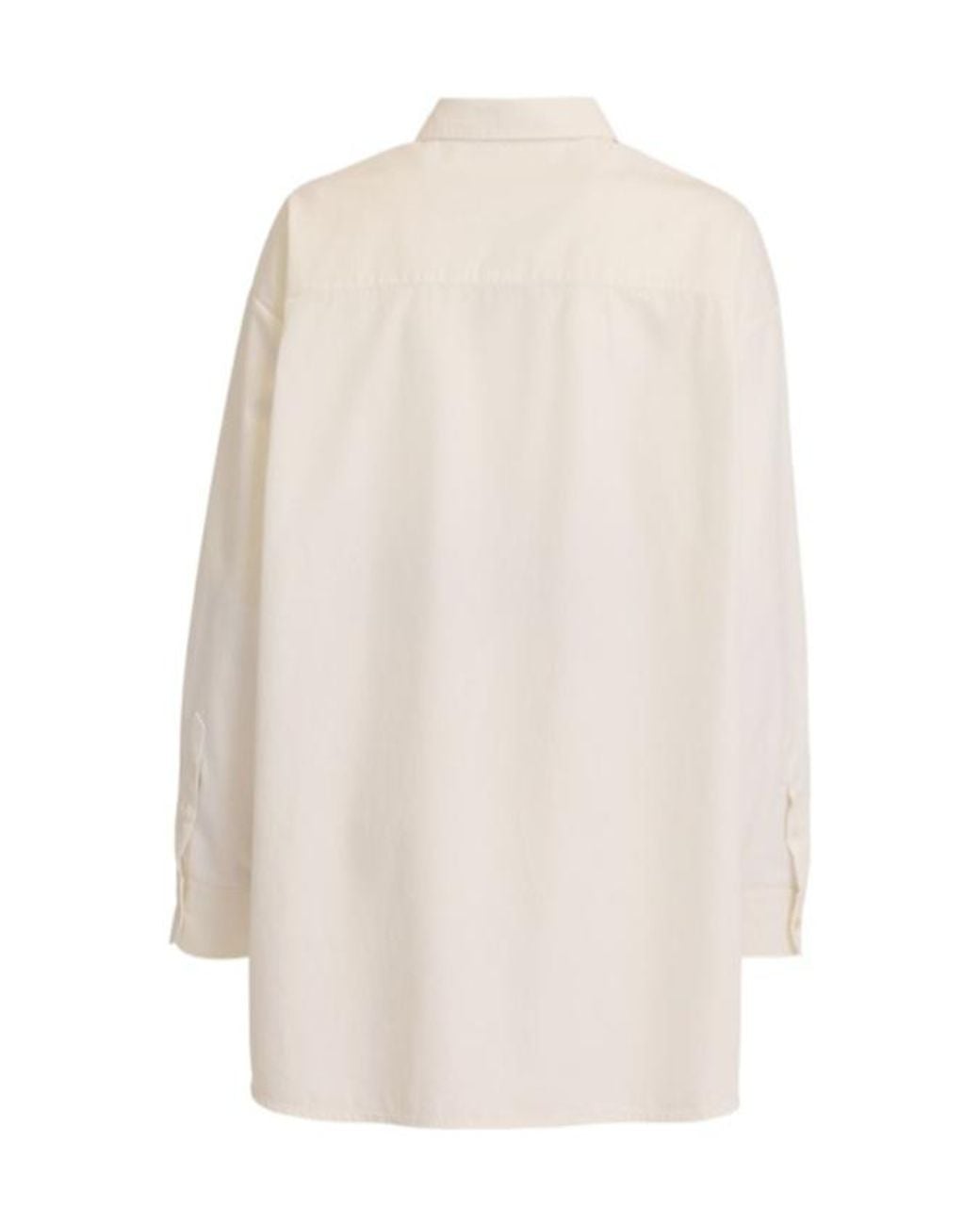The Row White Luka Cotton Casual Shirt