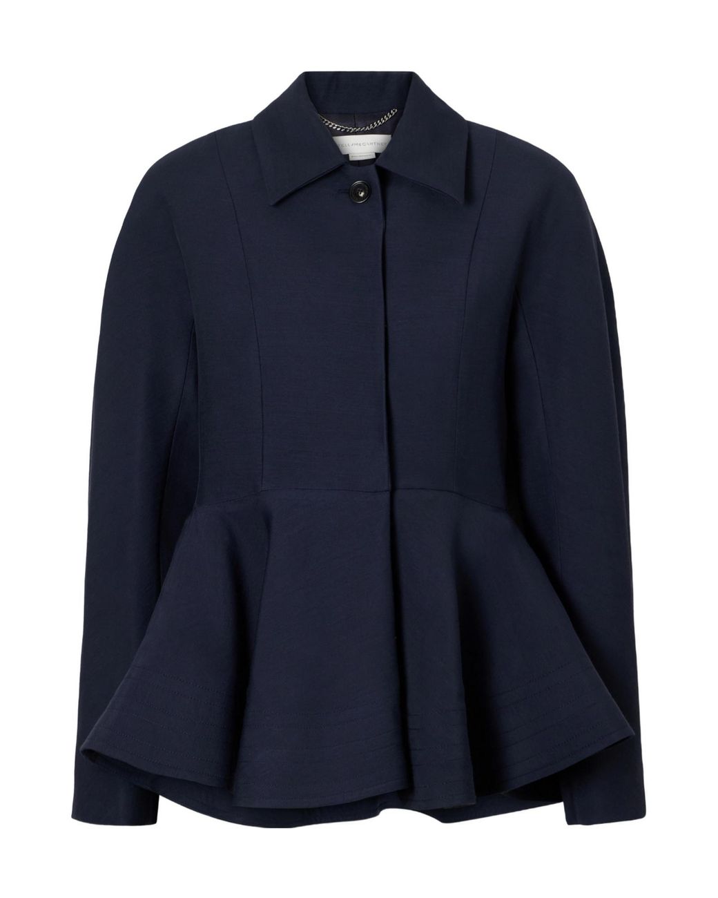 Stella McCartney Blue Crepe Peplum Jacket