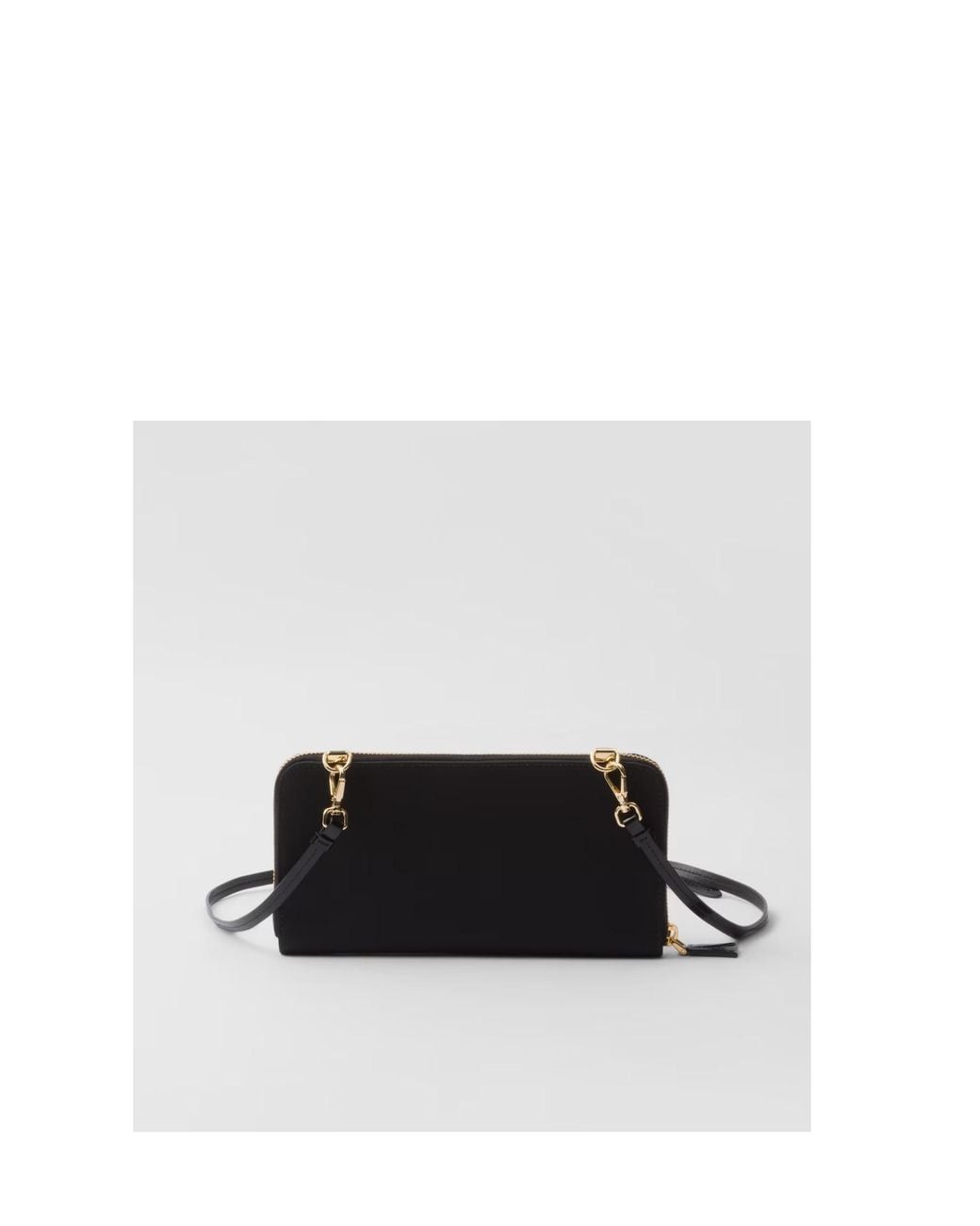 Prada White Re-Nylon And Brushed Leather Wallet
