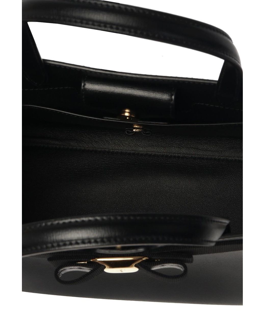 Ferragamo Black Logo Handbag