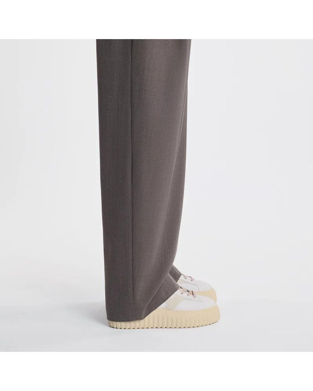 Hogan Natural H-Striped Round Toe Sneakers
