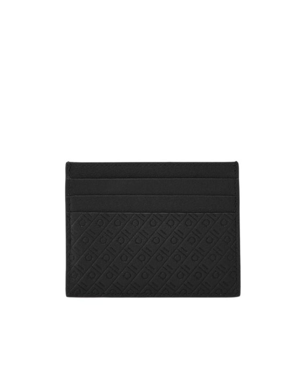 Ferragamo Black Ferragamo Monogram Credit Card Holder for men