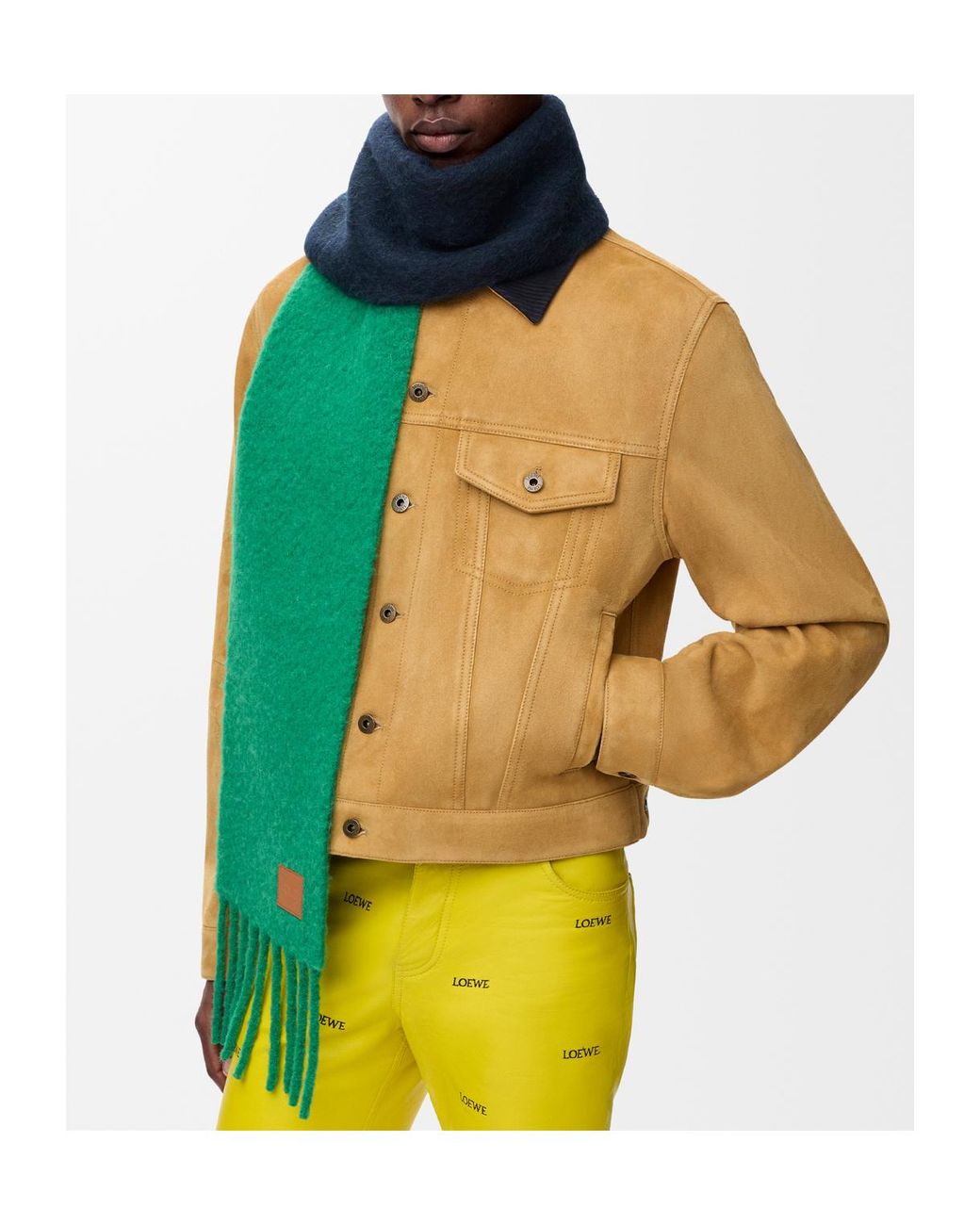 Loewe Green Scarf for men
