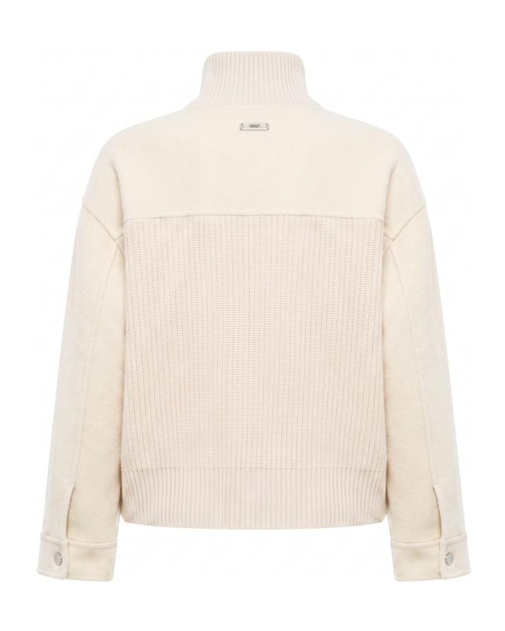 Peserico Natural Panelled Zip-Up Jacket