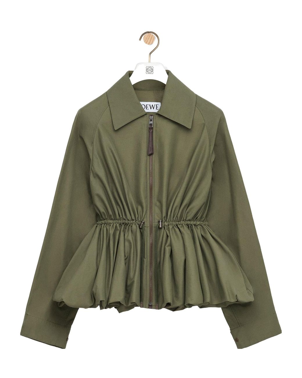 Loewe Green Puffed Hem Jacket