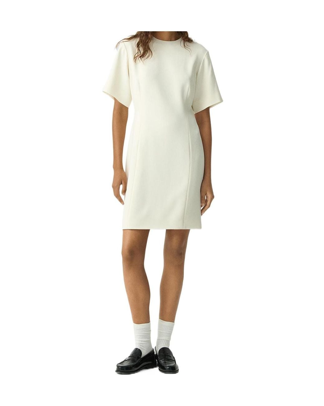 Theory Natural Admiral Crepe T-Shirt Dress