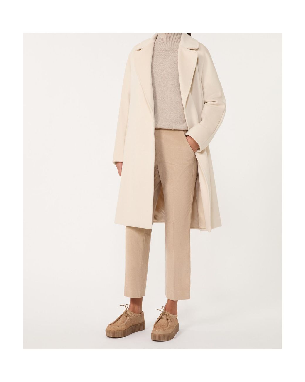 Weekend by Maxmara Natural Belt-Detail Coat