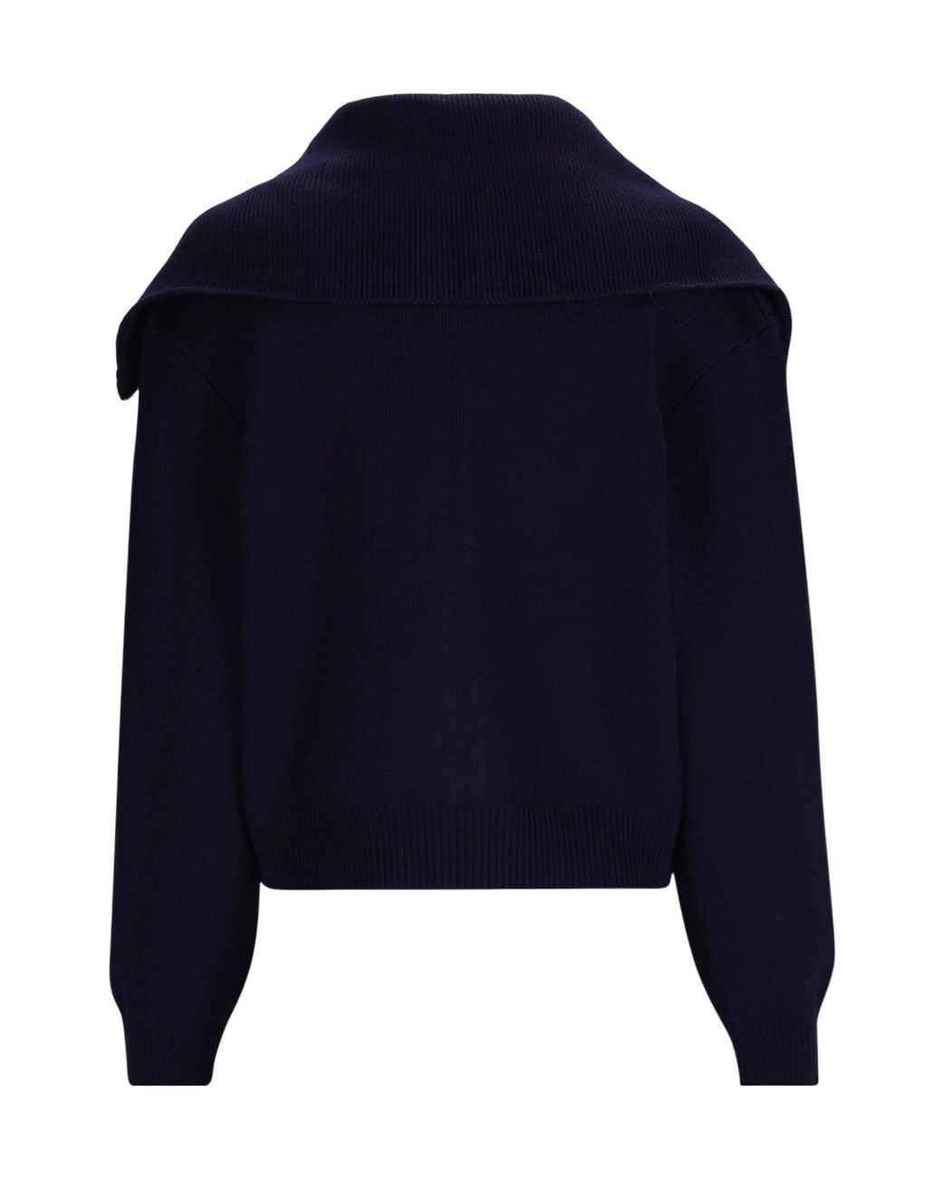 Rohe Blue Two-Way Zip Sailor-Style Cardigan