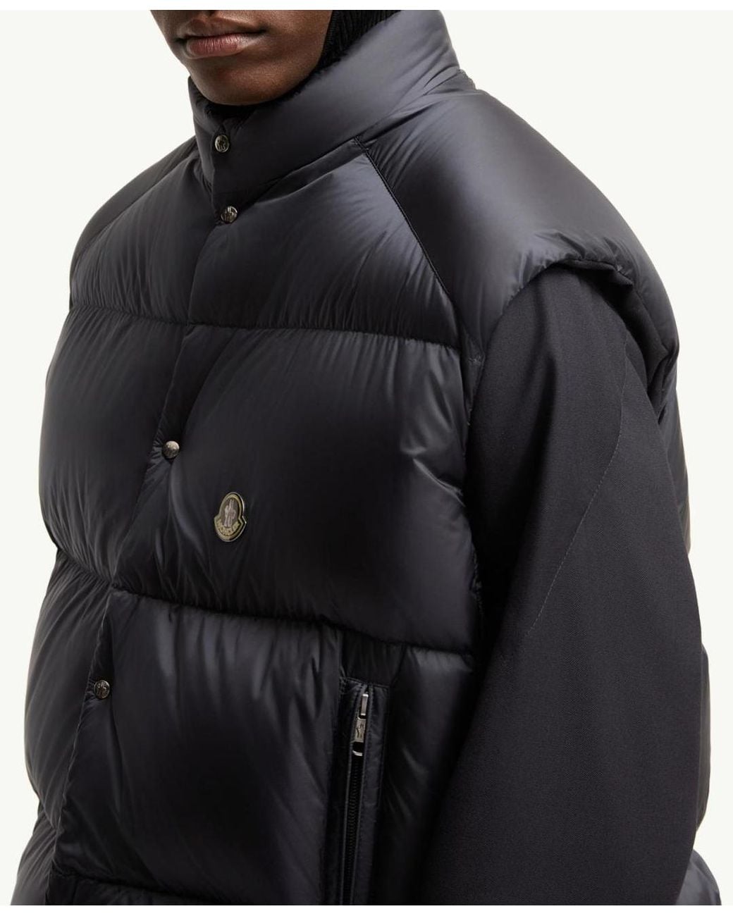 Moncler Gray Tibb Reversible Down Vest for men