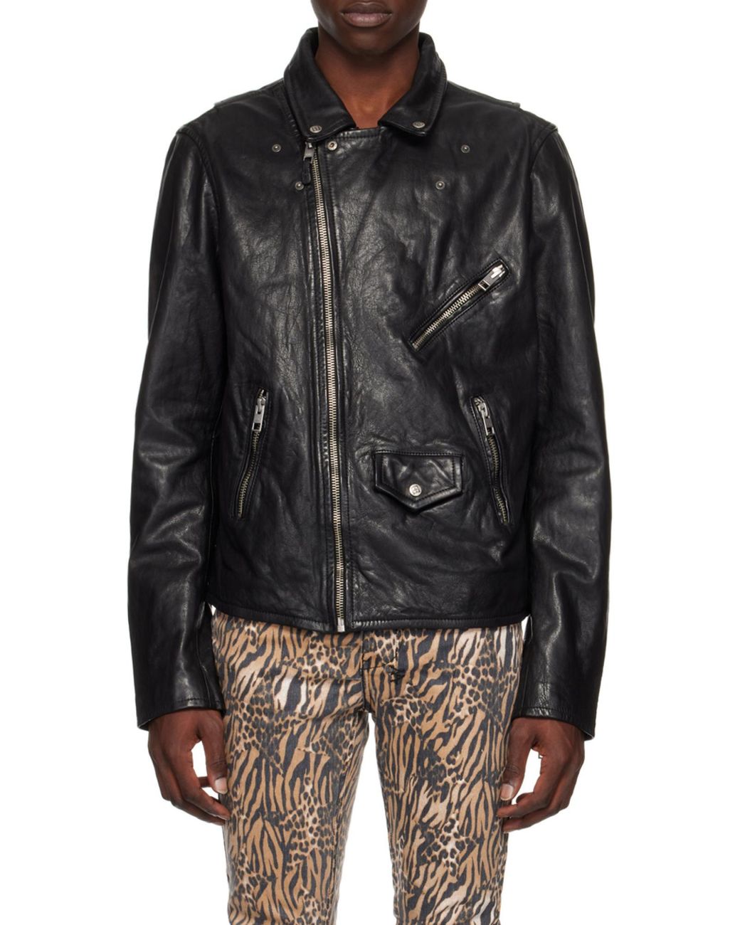 Ksubi Black Zipper Casual Jacket for men