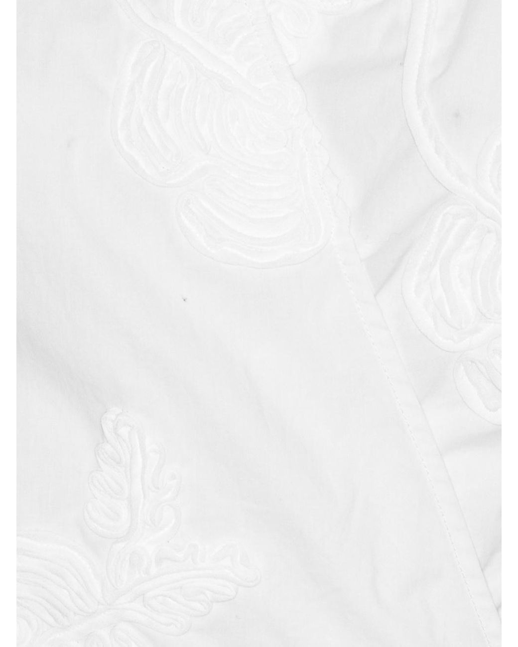 ROTATE BIRGER CHRISTENSEN White V-Neck Wrap Shirt