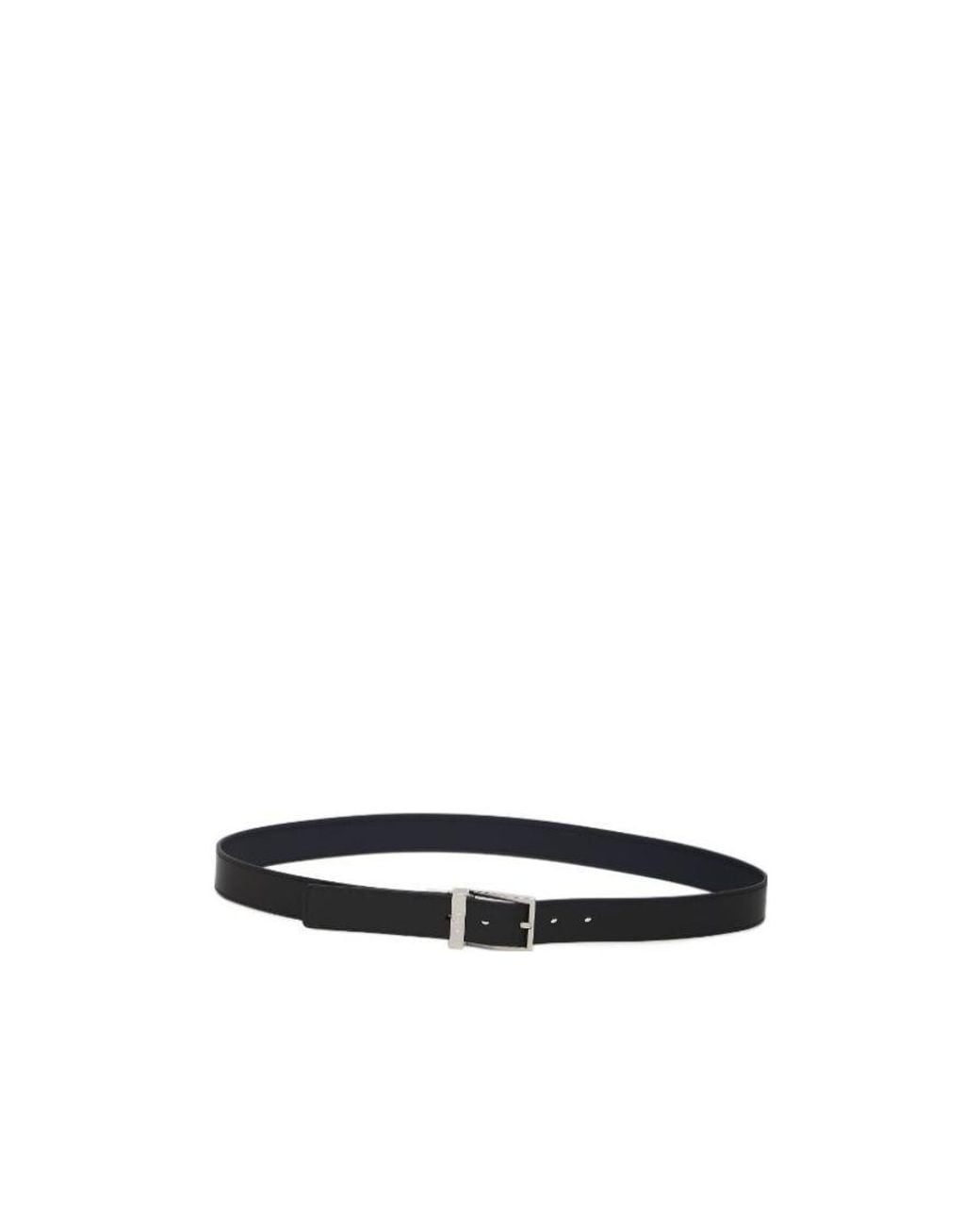 Dior White Reversible Belt for men