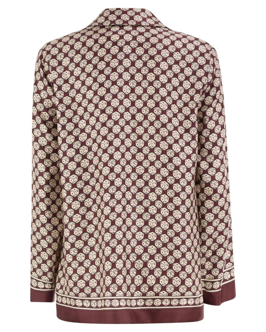 Max Mara Multicolor 'S Stmmambo Printed Fluid Shirt