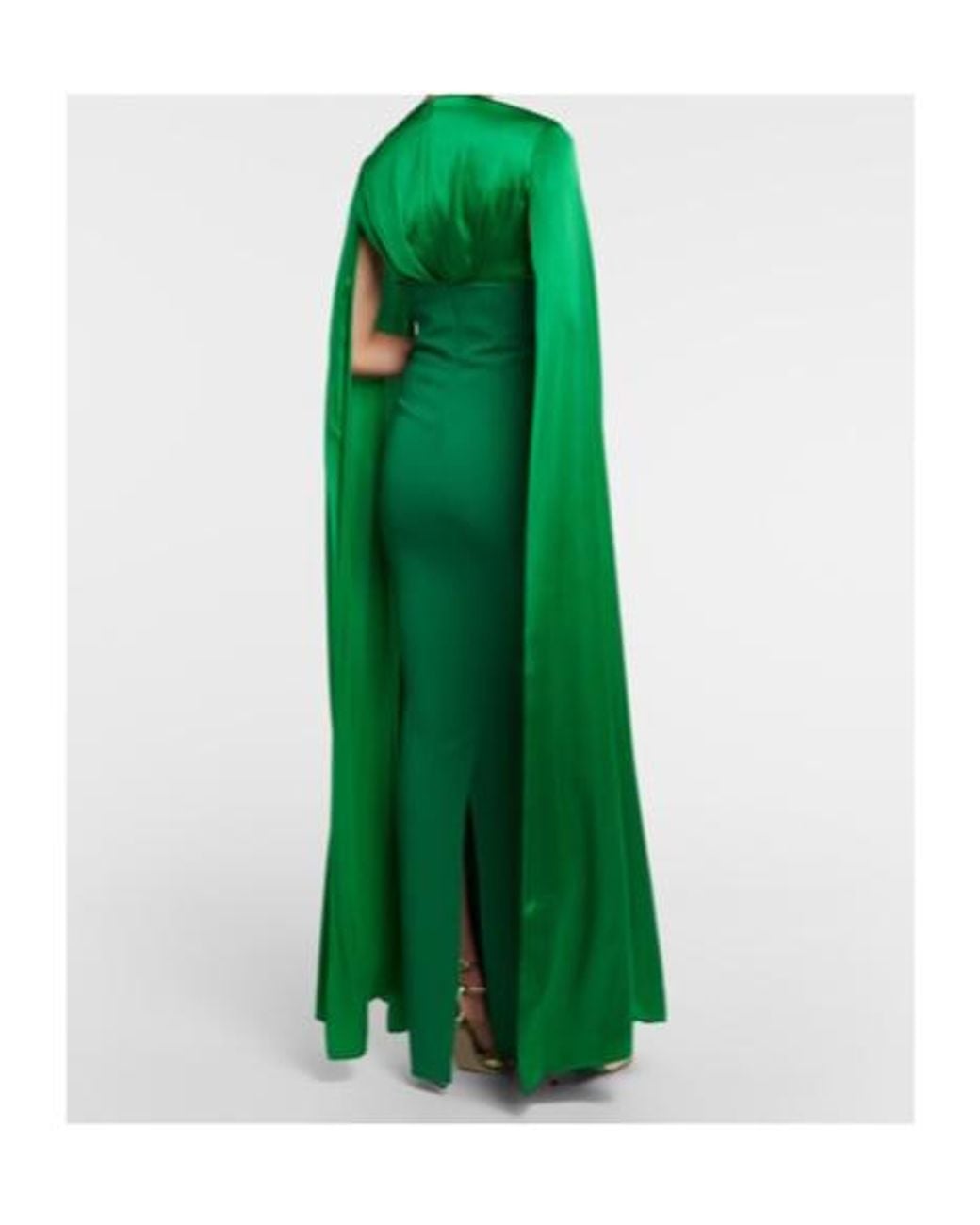 Safiyaa Green Crepe Dress