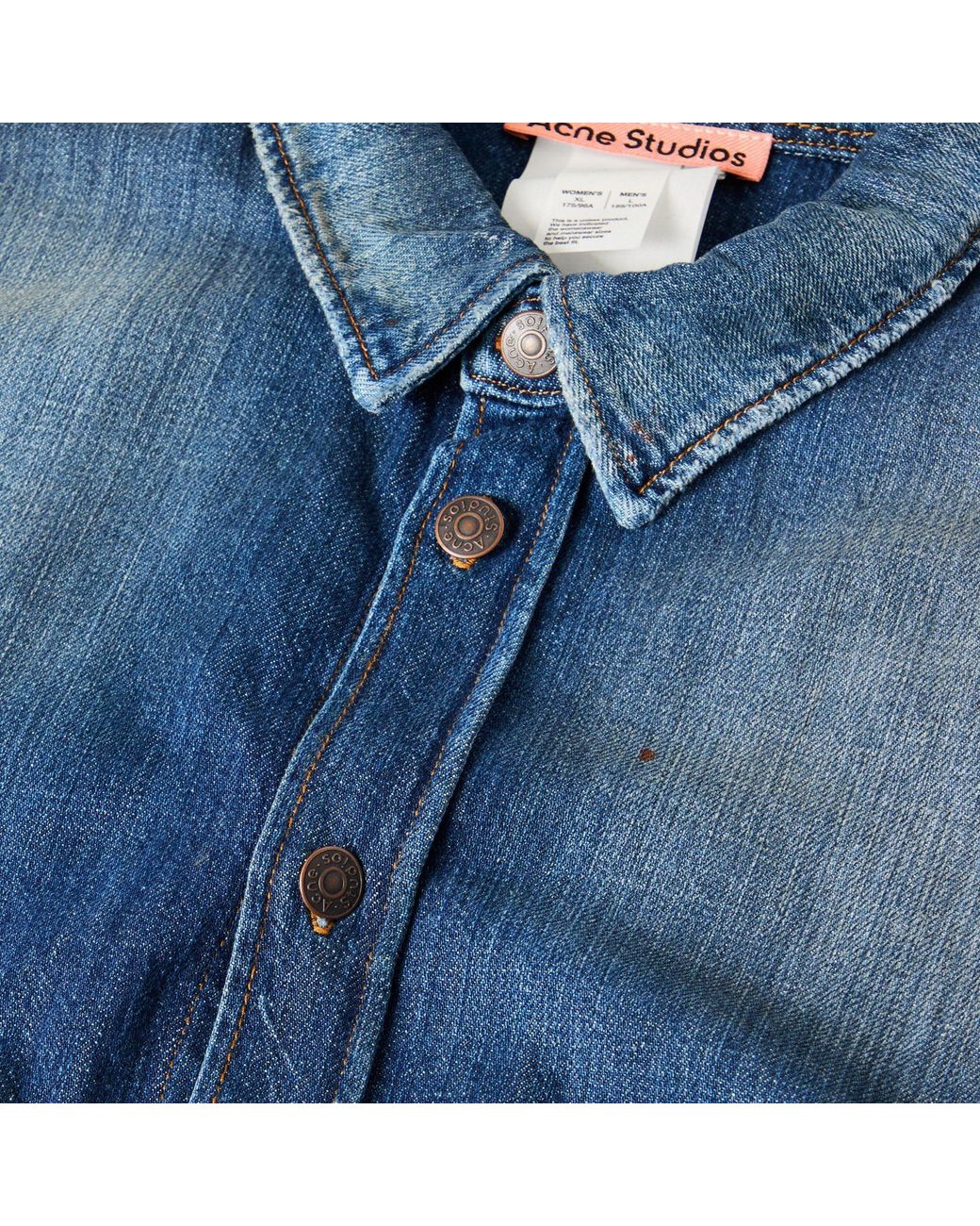 Acne Blue Oversized Denim Jacket for men