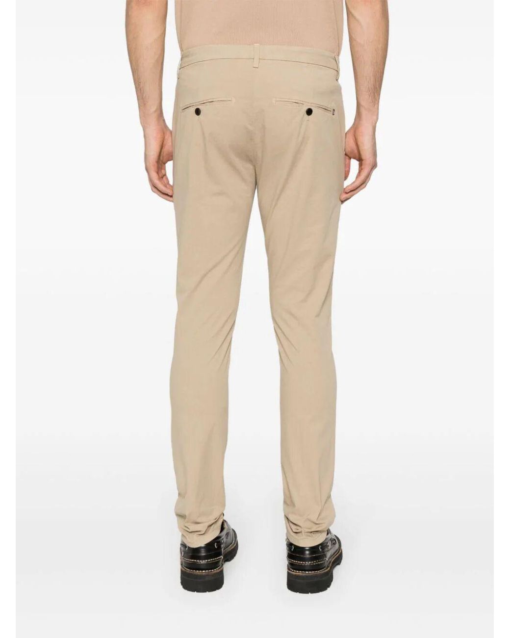 Dondup Natural Pressed-Crease Trousers for men