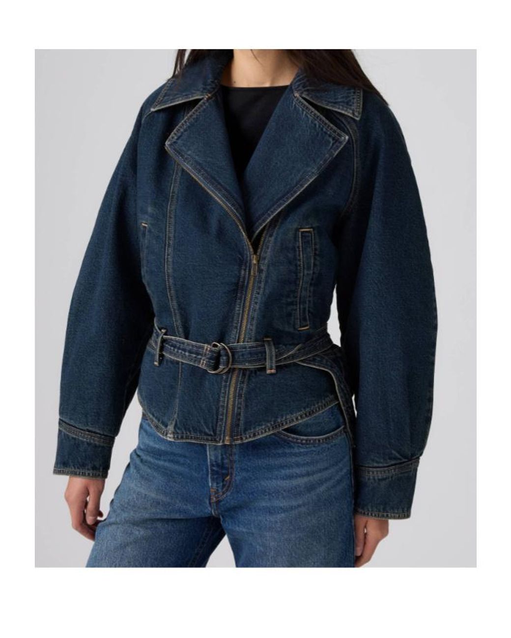 Levi's Blue Belted Denim Jacket
