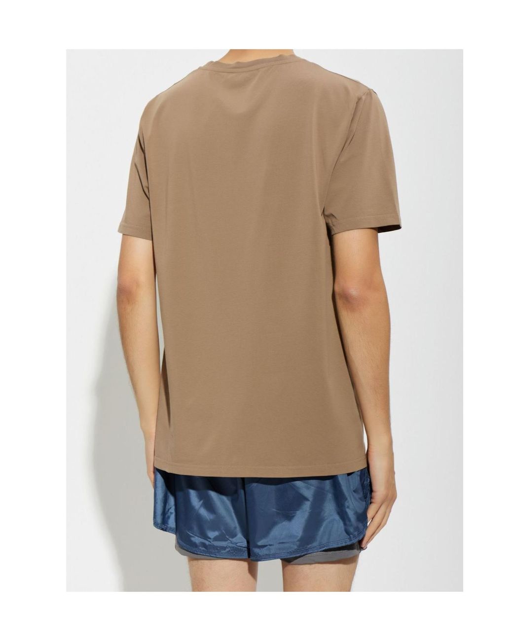 Moschino Natural Bear-Printed Short Sleeved T-Shirt for men