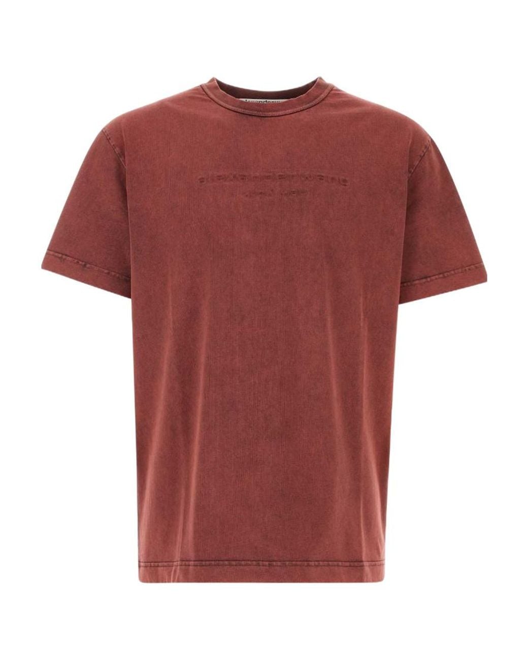 Alexander Wang Red Crewneck Short-Sleeved T-Shirt