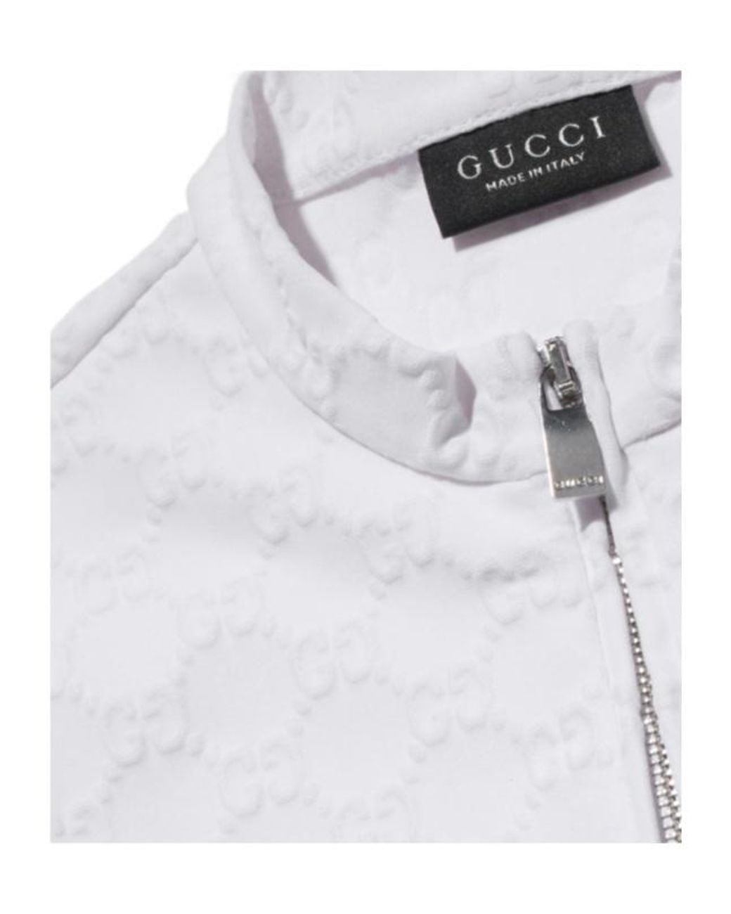 Gucci White Gg Jersey Jacquard T-Shirt