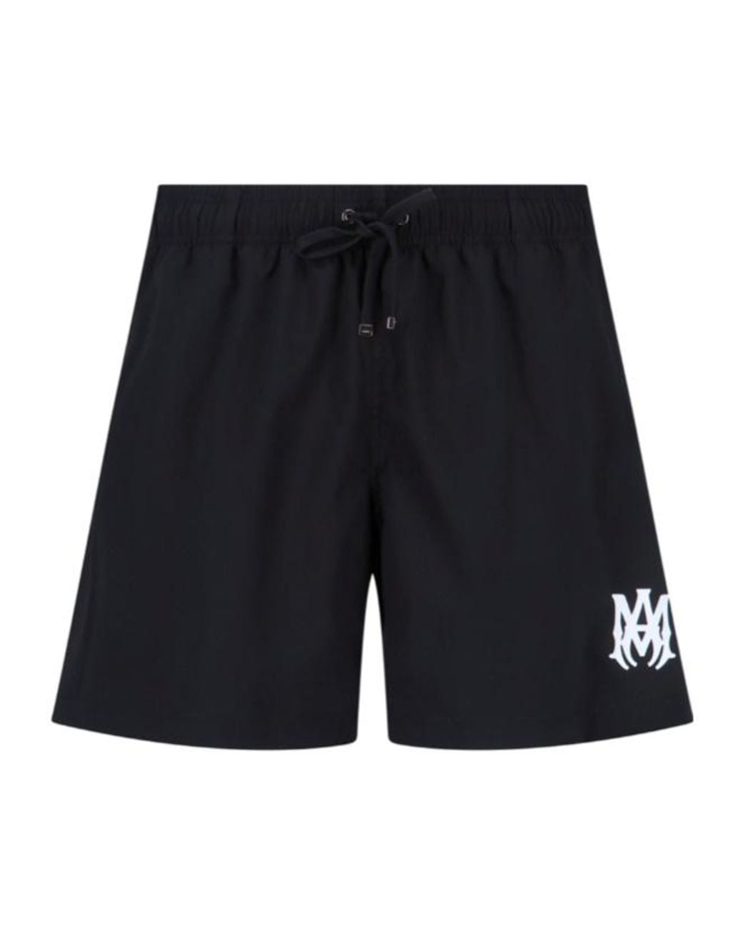 Amiri Black Logo Swim Shorts for men