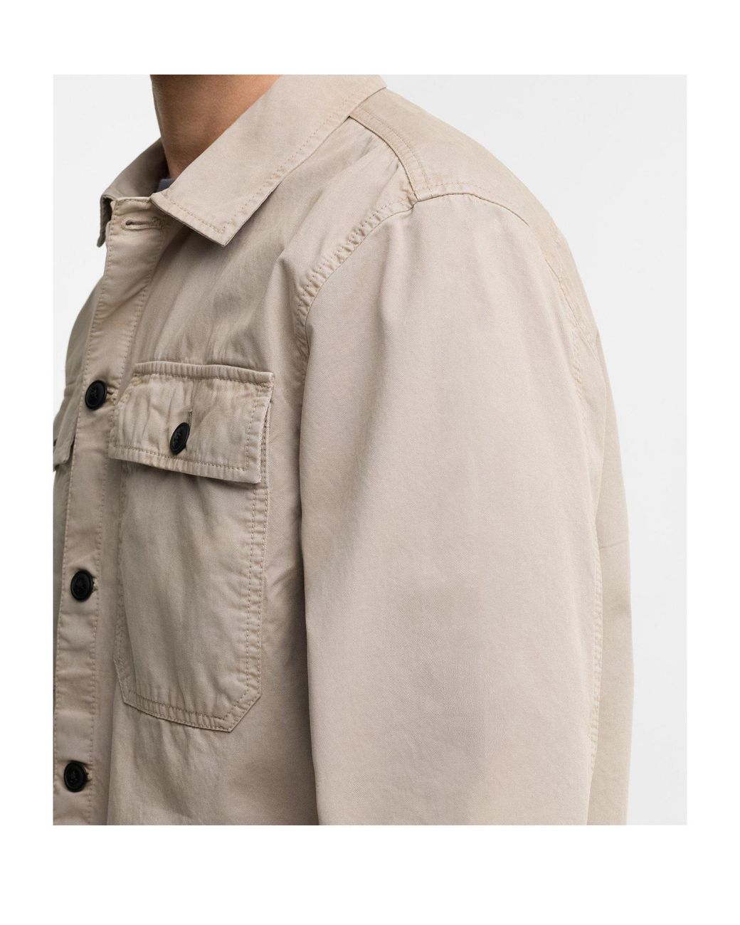 Barbour Gray Arlo Long-Sleeve Shirt Jacket for men