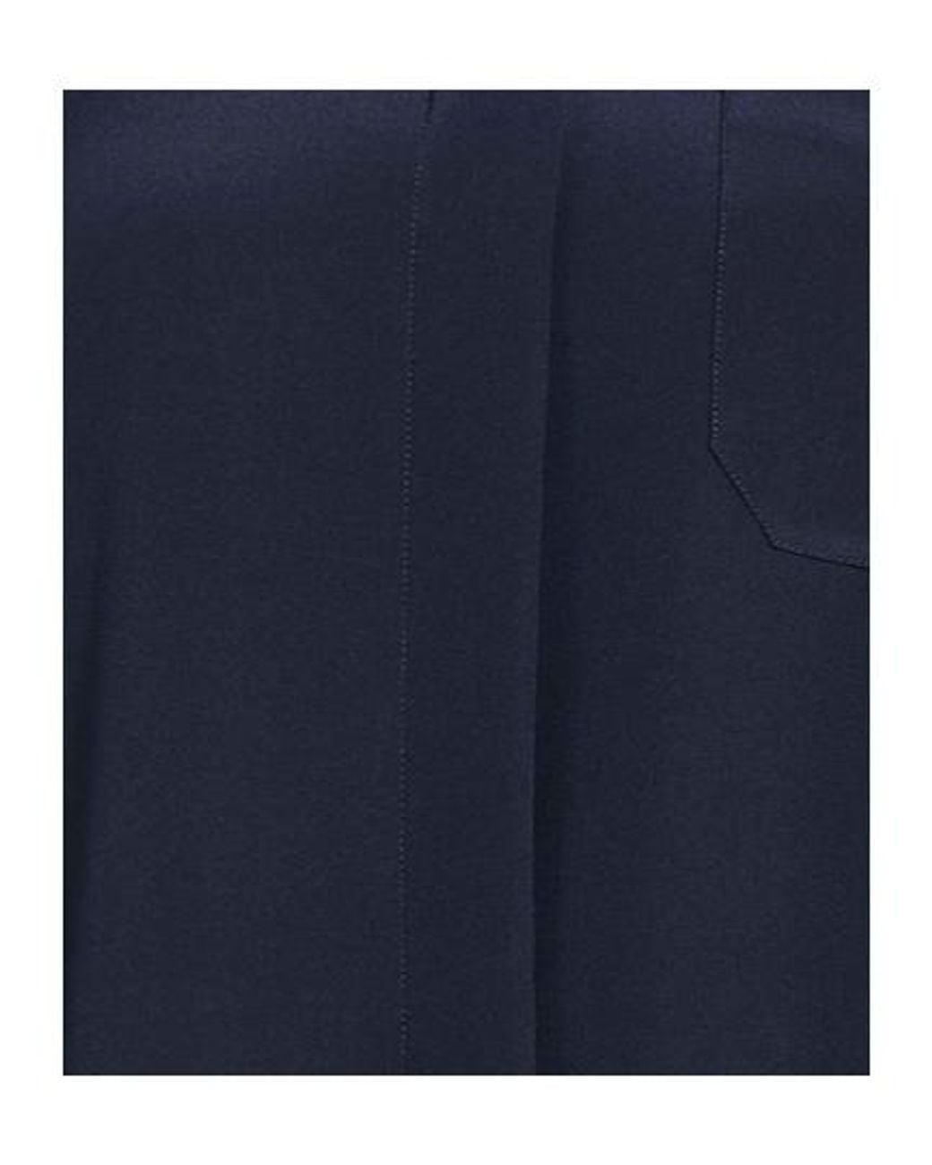 Max Mara Blue Solid Color Stand Collar Shirt