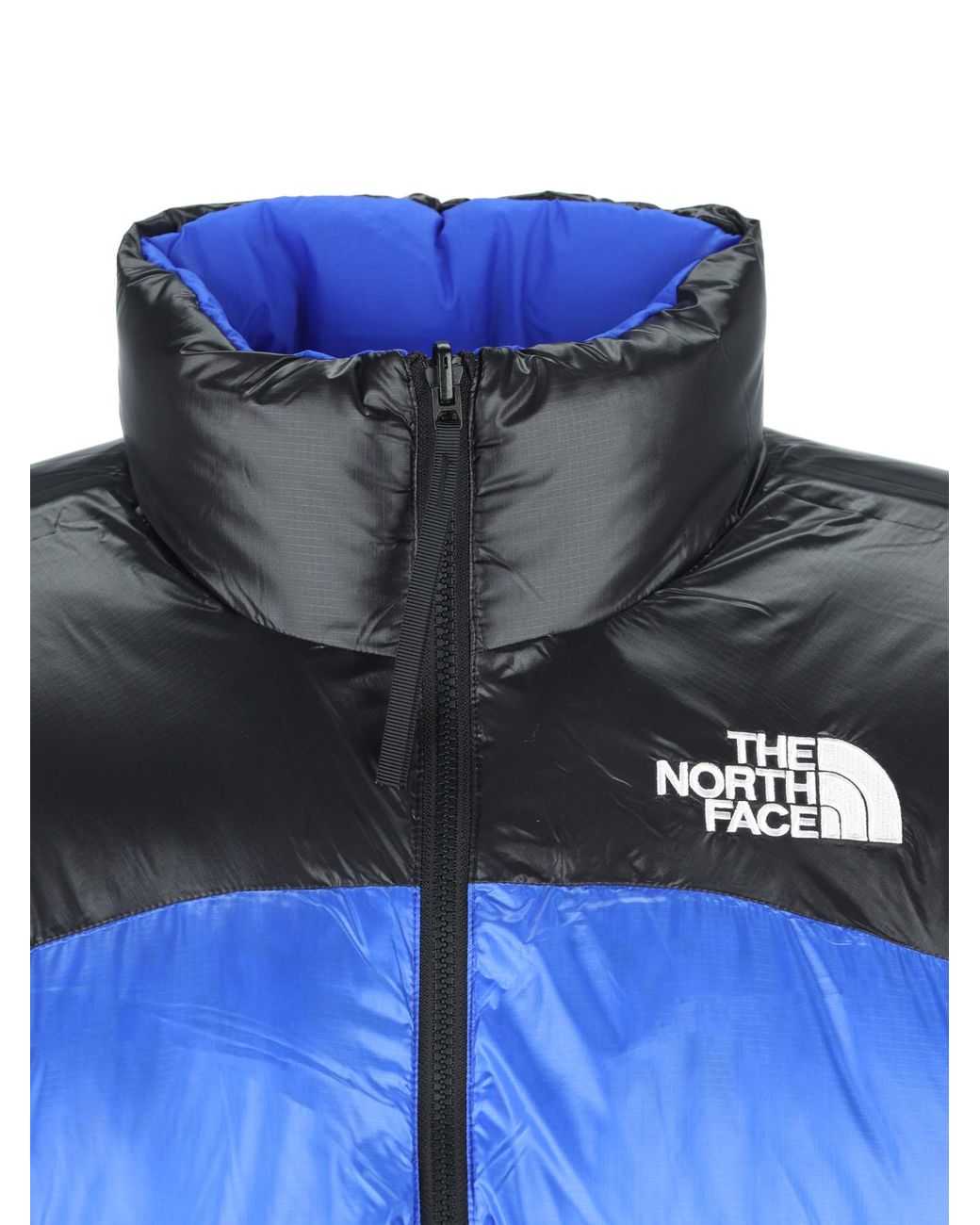The North Face Blue Reversible Stand-Collar Down Jacket for men