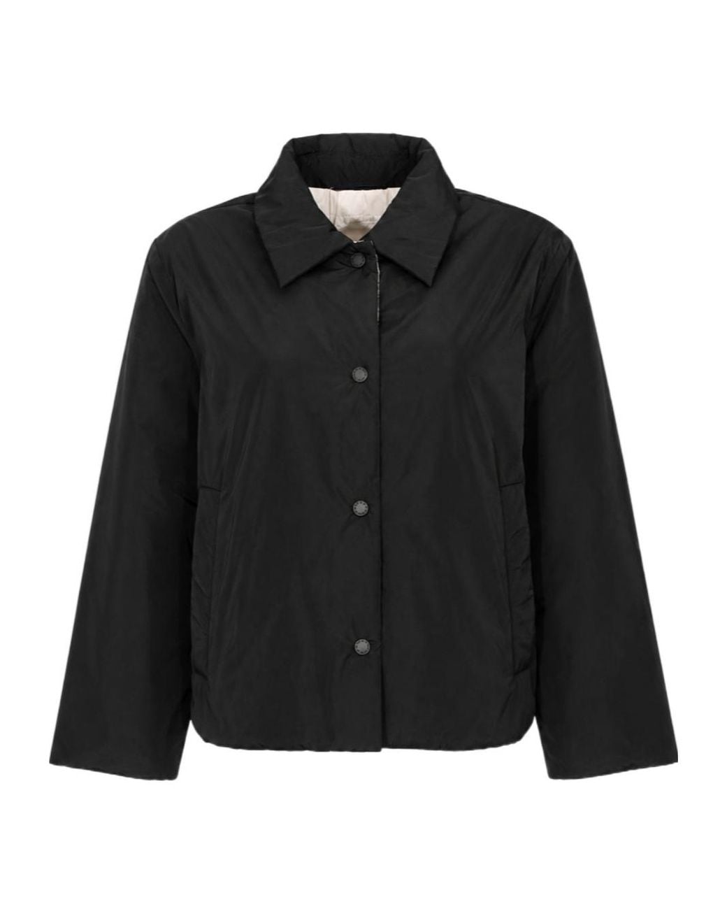 Weekend by Maxmara Black Reversible Quilted Jacket
