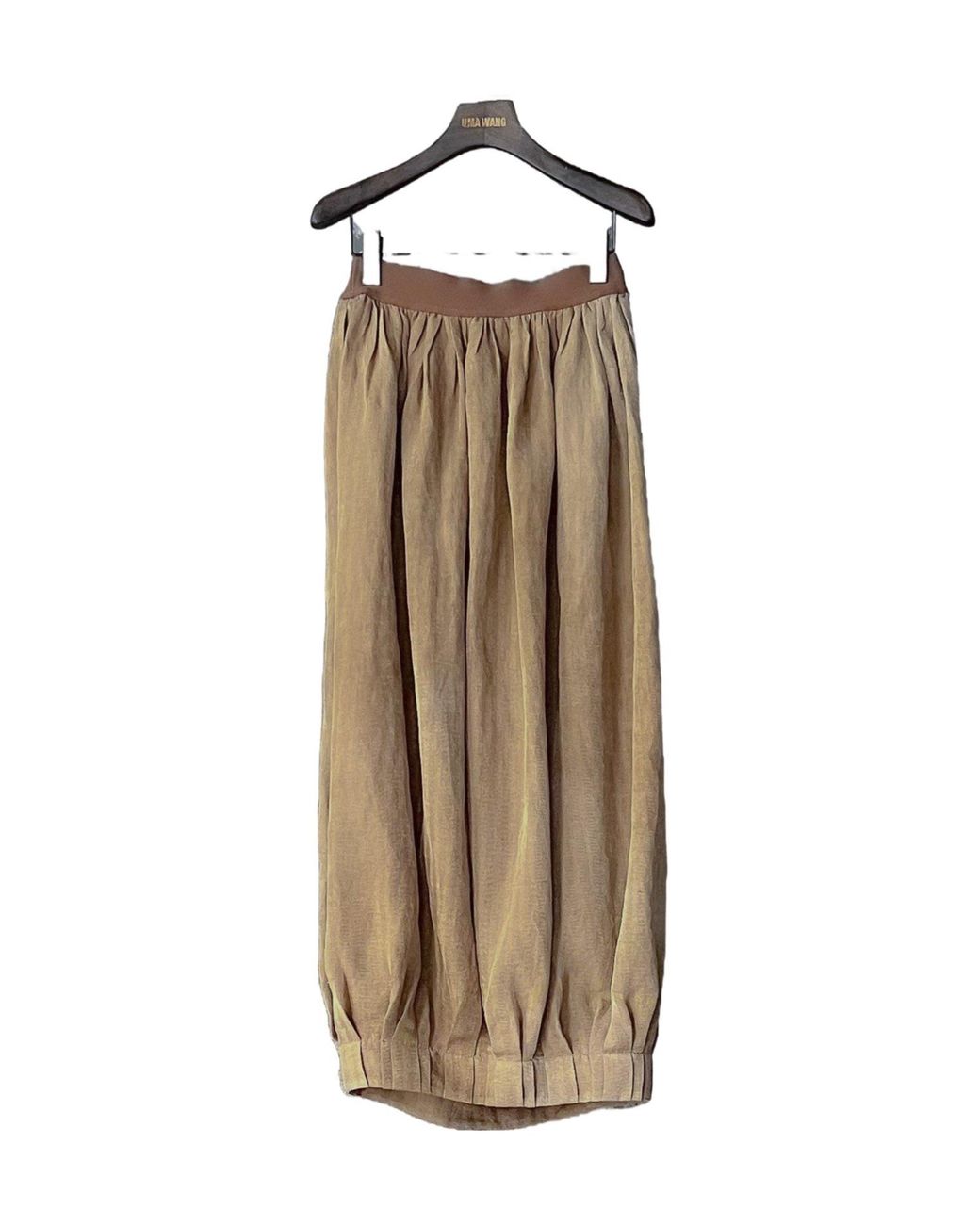 Uma Wang Natural Minimalist Midi Skirt