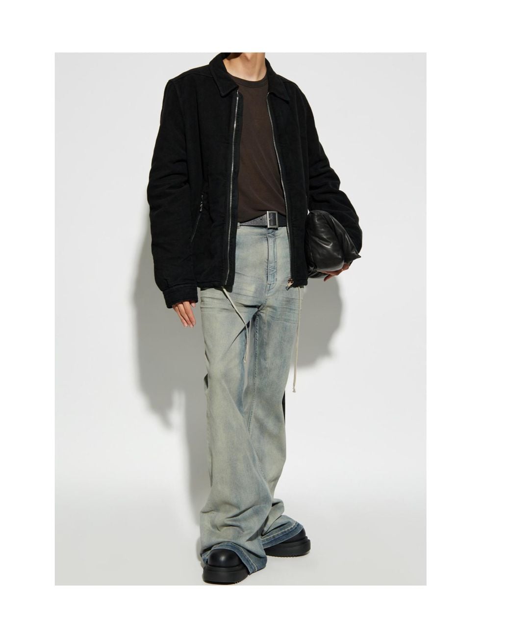 Rick Owens Black Porterville Zip-Up Jacket for men