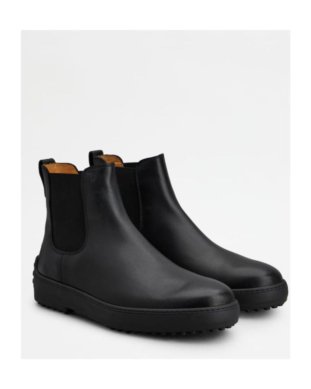 Tod's Black Winter Gommino Chelsea Boots for men